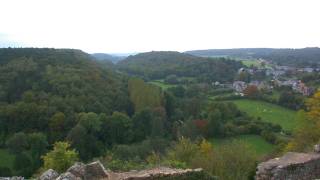 Vue de Dourbes au départ de Haute Roche, Viroinval