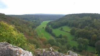 Vue de Dourbes au départ de Haute Roche, Viroinval