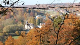 Vue de Dourbes au départ de Haute Roche, Viroinval