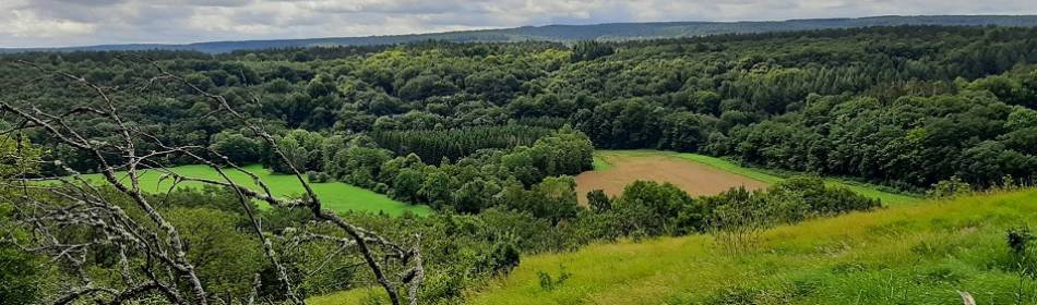 vue en haut de la Roche à Lomme, Dourbes