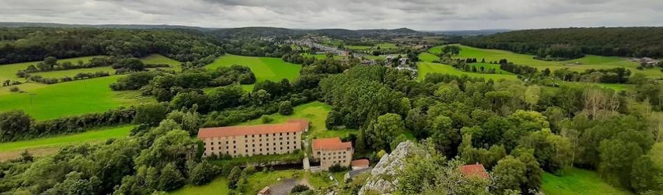 vue en haut de la Roche à Lomme, Dourbes