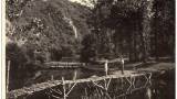 Pont construit par les scouts en 1951 sur le Viroin à Dourbes 